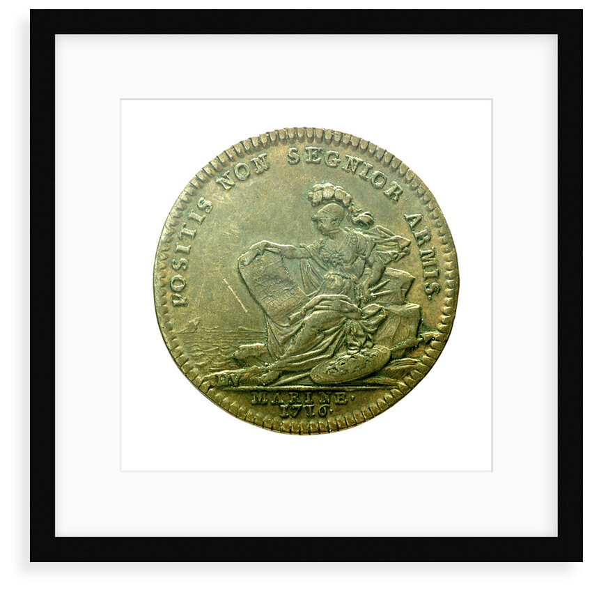 Counter commemorating the navy active in time of peace; reverse by J. Duvivier