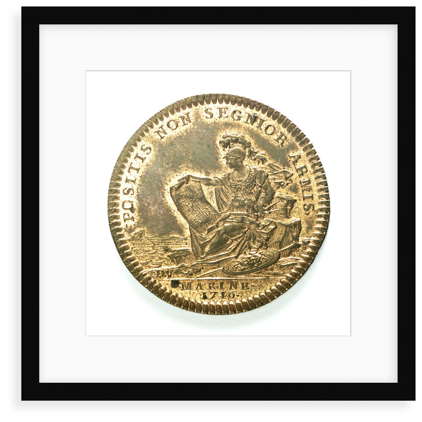 Counter commemorating the navy active in time of peace; reverse by J. Duvivier