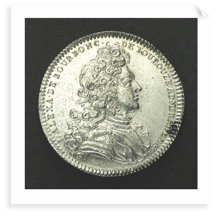 Counter commemorating service against Spain; obverse by unknown