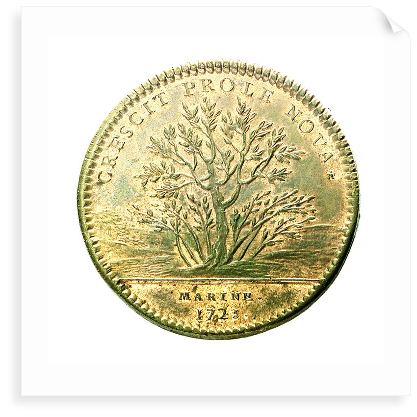 Counter commemorating the opening up of the new colonies; reverse by unknown