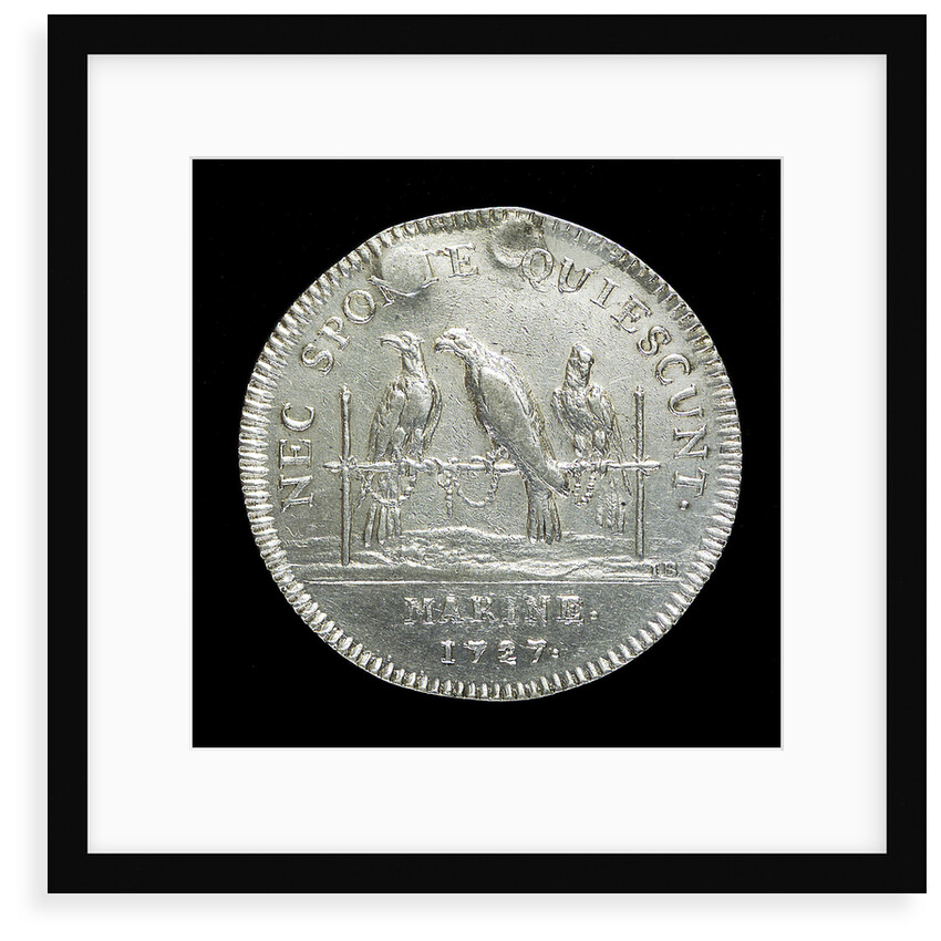 Counter commemorating the Navy inactive under Cardinal Fleury; reverse by H. Roussel
