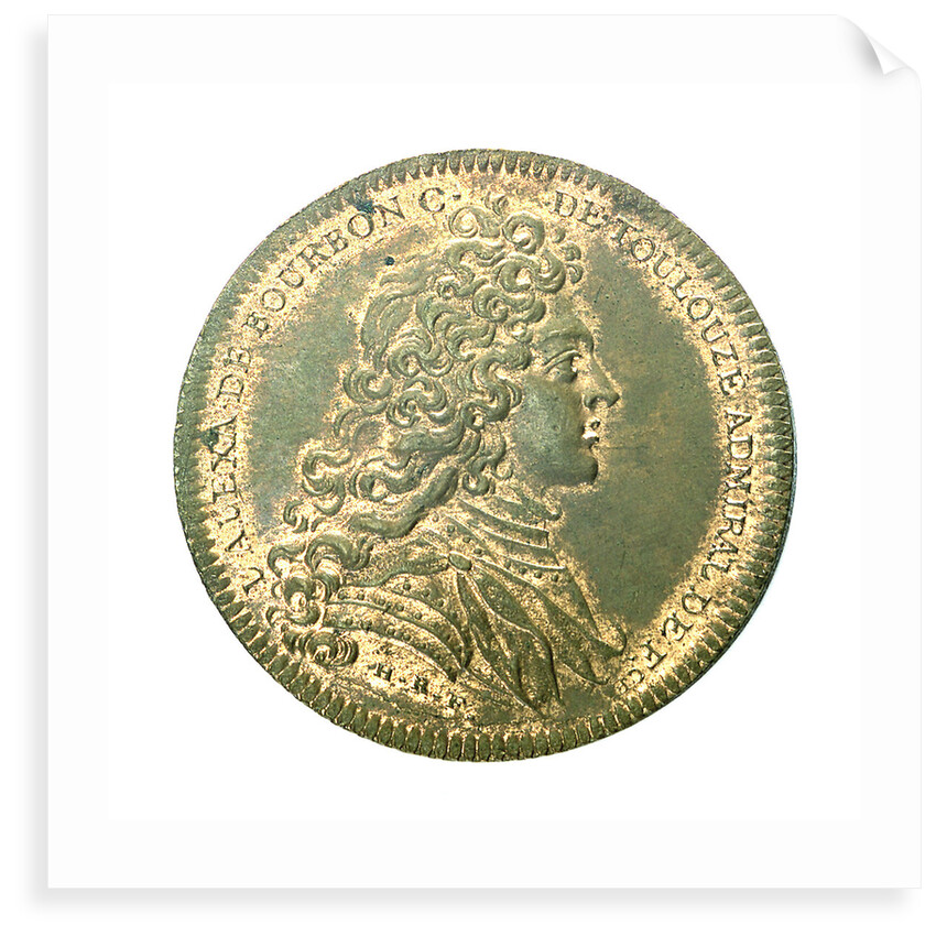 Counter commemorating Cardinal Fleury's neglect of the navy; obverse by H. Roussel