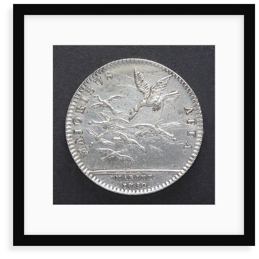 Counter commemorating peace with the Tripoli pirates, 1730; reverse by unknown