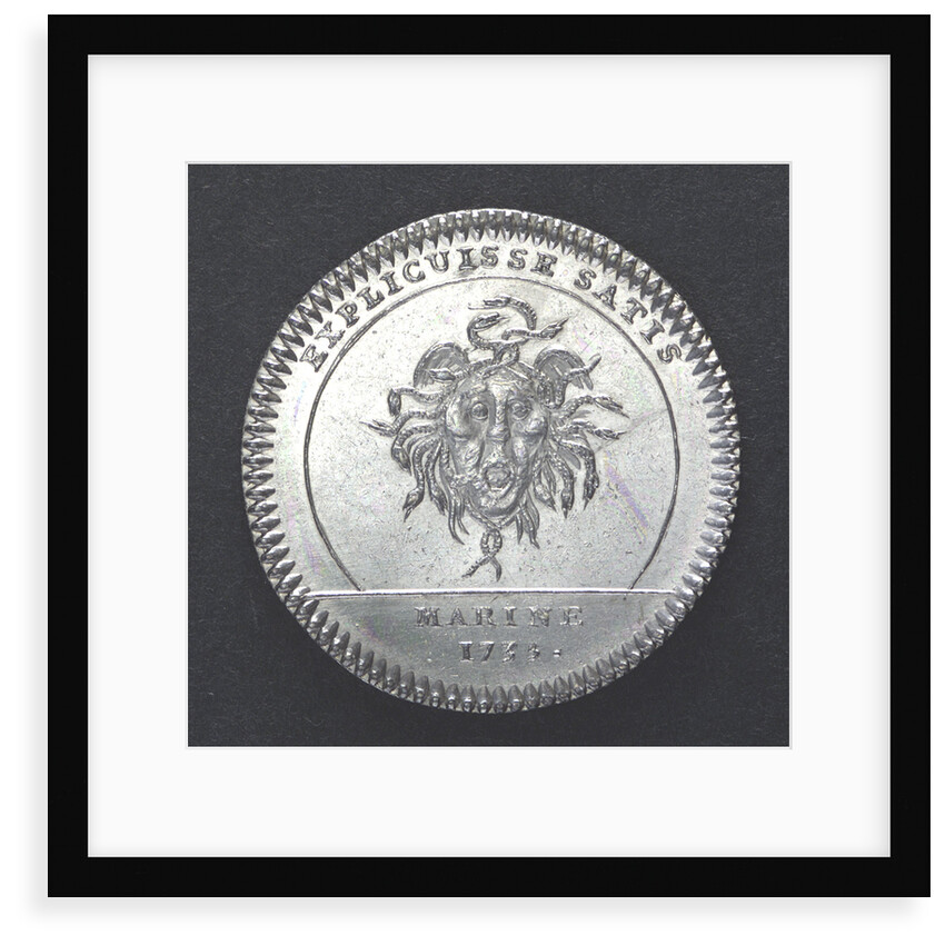 Counter commemorating the dispatch of a squadron to Danzig, 1735; reverse by unknown