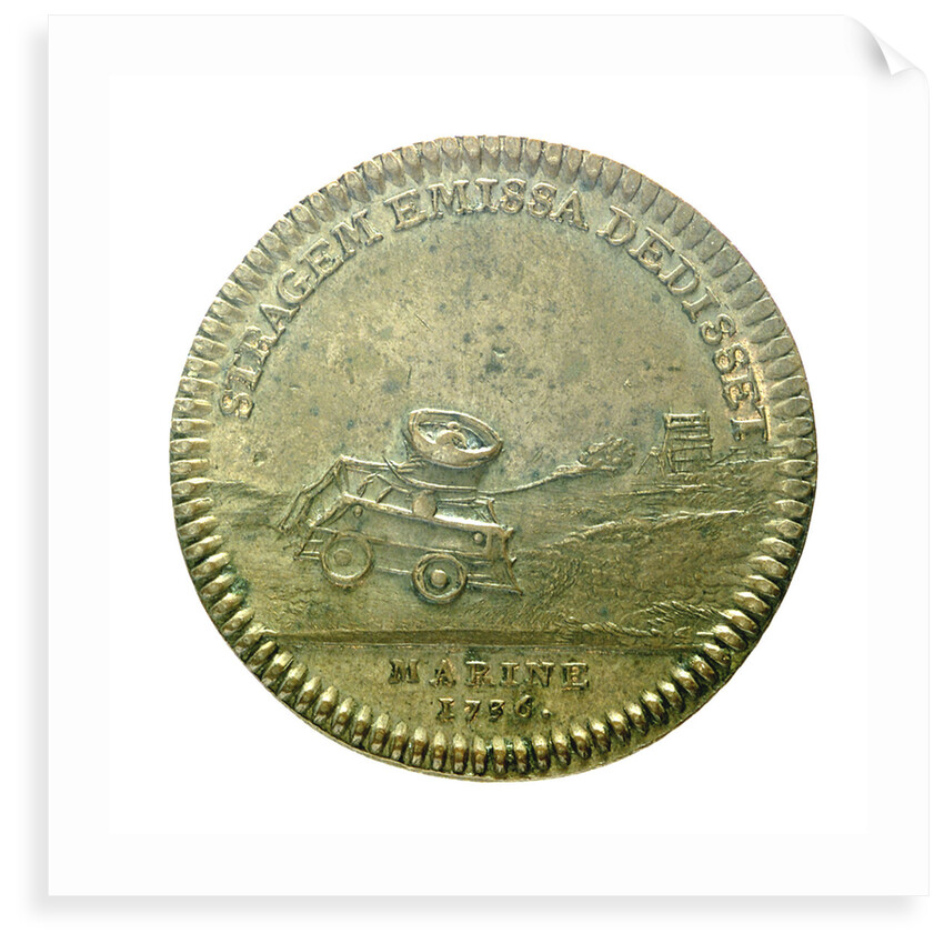 Counter commemorating M. de Radonay's new mortar; reverse by unknown