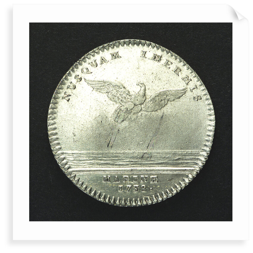 Counter commemorating the cruise of Admiral d'Antin to Morocco, 1738; reverse by unknown