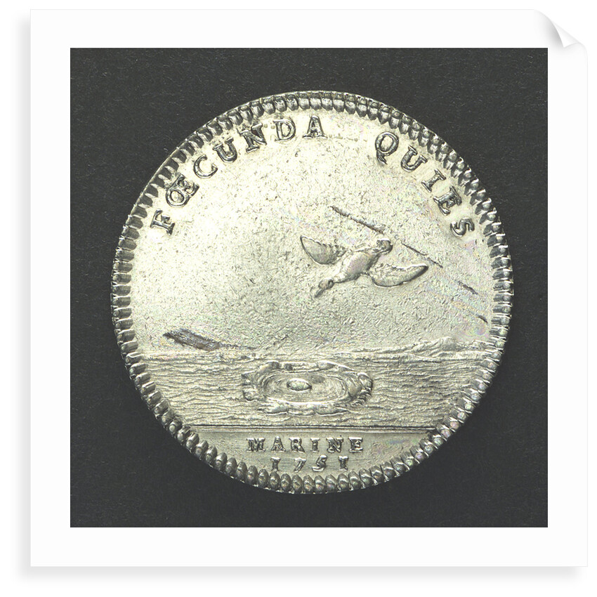 Counter commemorating the increased strength of the navy; reverse by unknown