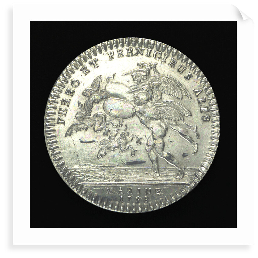 Counter commemorating Montcalm's success in Canada; reverse by unknown
