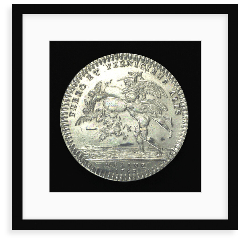 Counter commemorating Montcalm's success in Canada; reverse by unknown