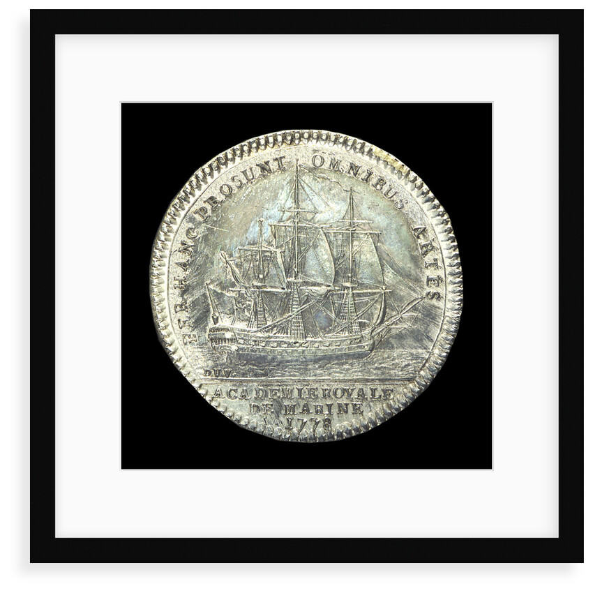 Counter commemorating the Marine Academy; reverse by J.P. Droz