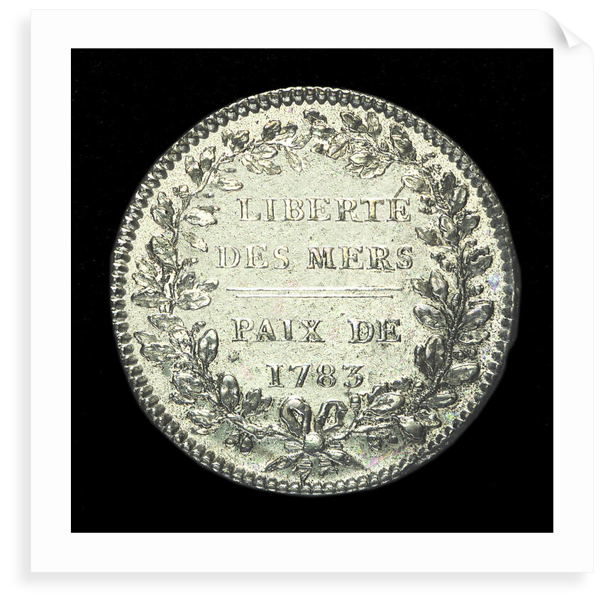 Counter commemorating the liberty of the seas and peace with England, 1783; reverse by N.M. Gatteaux
