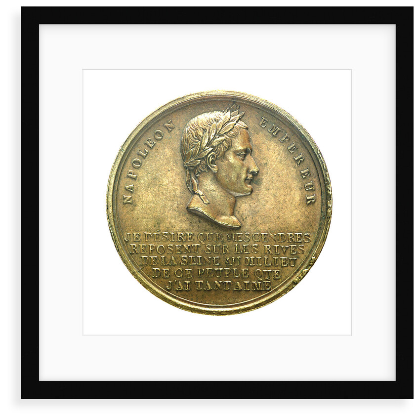Counter commemorating the translation of the body of Napoleon I, 1840; obverse by J.P. Montagny