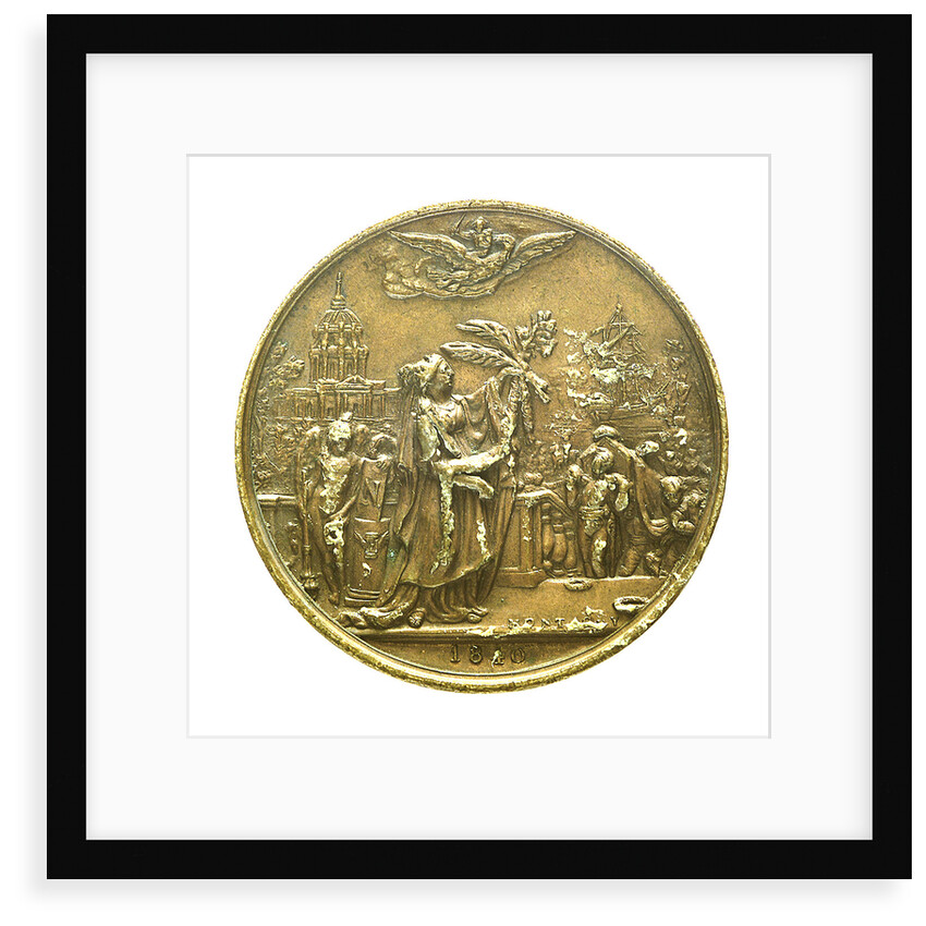 Counter commemorating the translation of the body of Napoleon I, 1840; reverse by J.P. Montagny