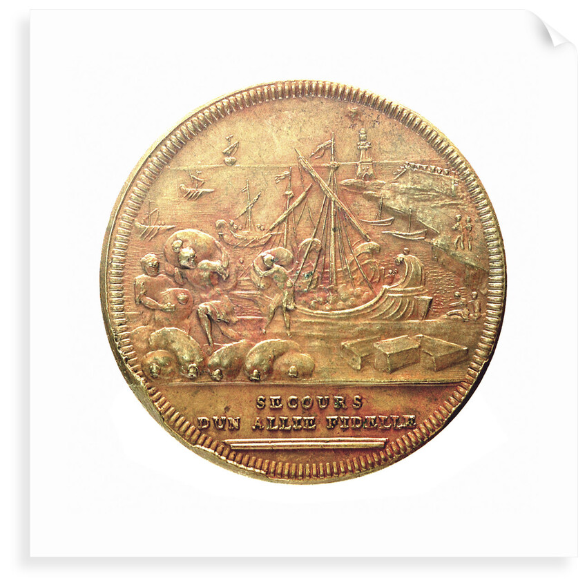 Counter commemorating the alliance of Rome and Hiero of Sicily, BC263; reverse by Jac Dassier