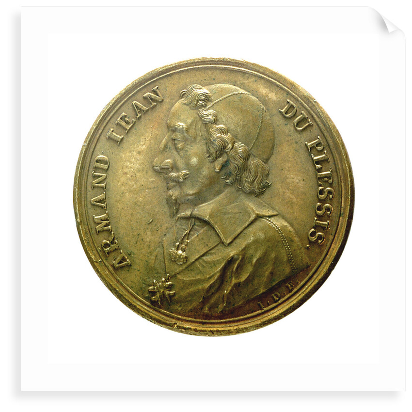 Counter commemorating the death of Cardinal Richelieu, 1642; obverse by J. Dassier