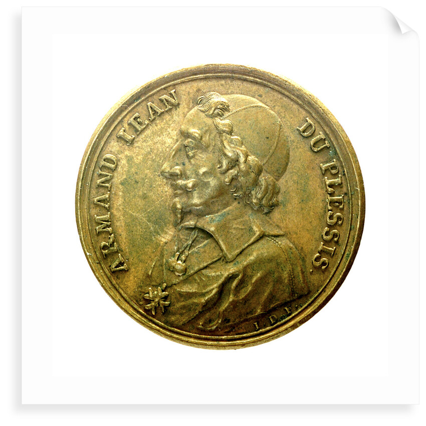 Counter commemorating Cardinal Richelieu; obverse by J. Dassier
