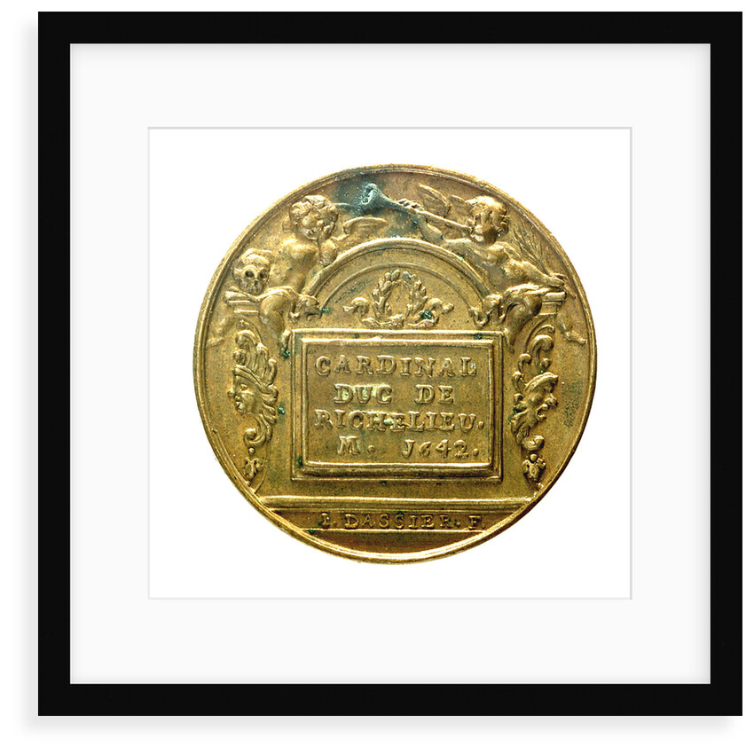 Counter commemorating Cardinal Richelieu; reverse by J. Dassier