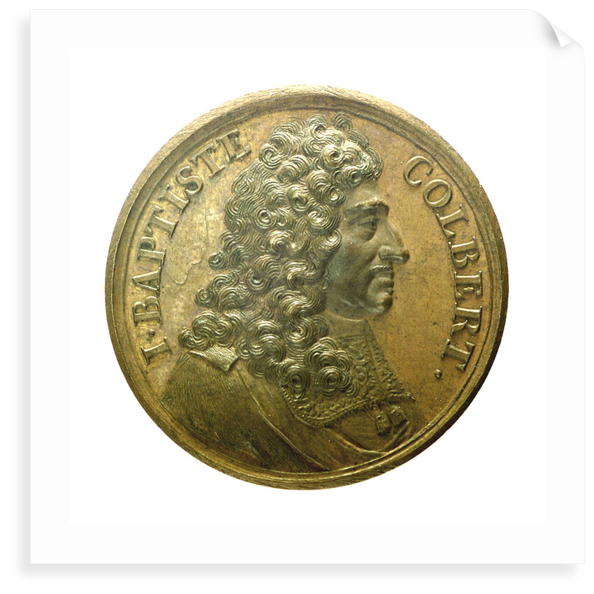 Counter commemorating Minister Colbert; obverse by J. Dassier