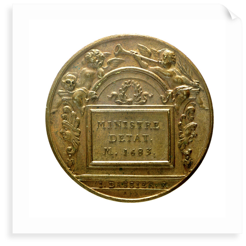 Counter commemorating Minister Colbert; reverse by J. Dassier