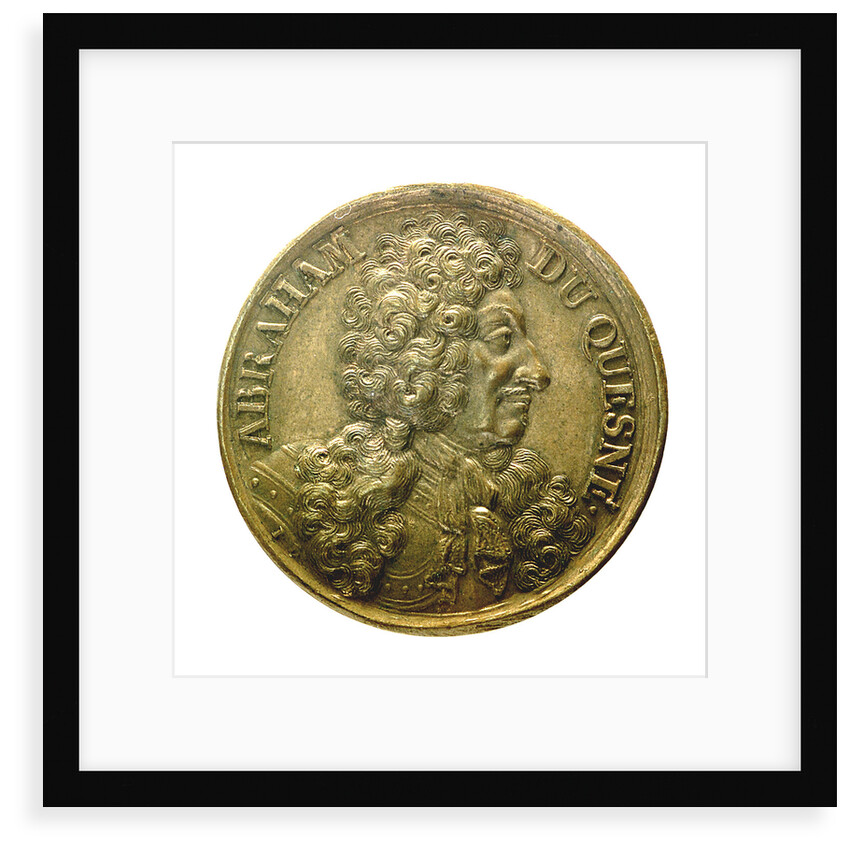 Counter commemorating Admiral Abraham Duquesne (1610-1688); obverse by J. Dassier