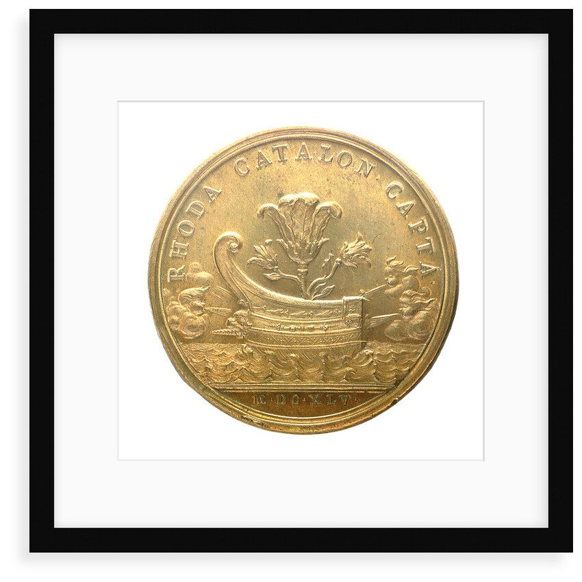 Medal commemorating the Battle of Rosas, 1645; reverse by J. Mauger