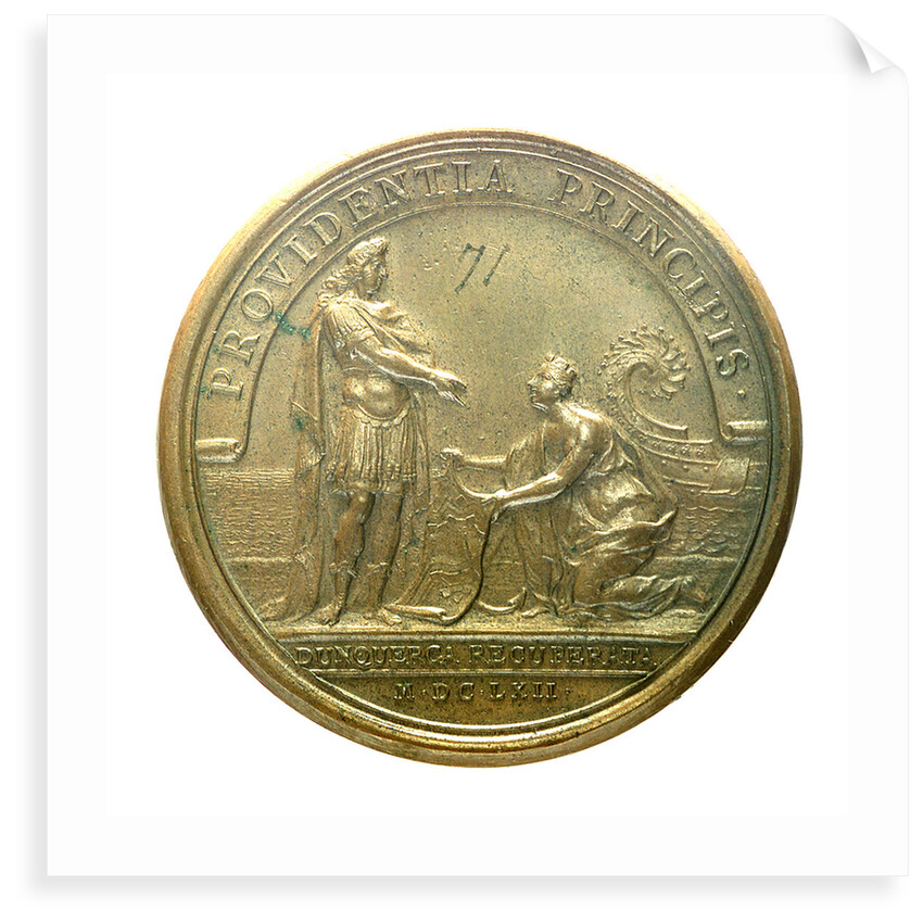 Medal commemorating the cession of Dunkirk; reverse by J. Mauger