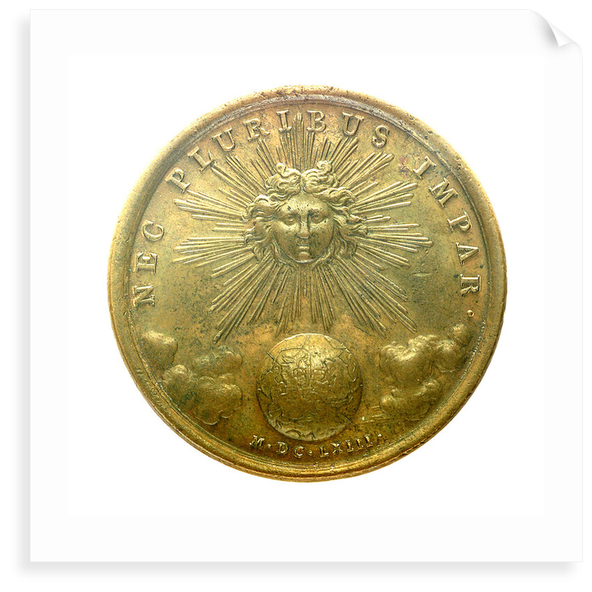 The presentation medal to Admiral Michel Adrianzoon de Ruyter (1607-1676); reverse by J. Mauger