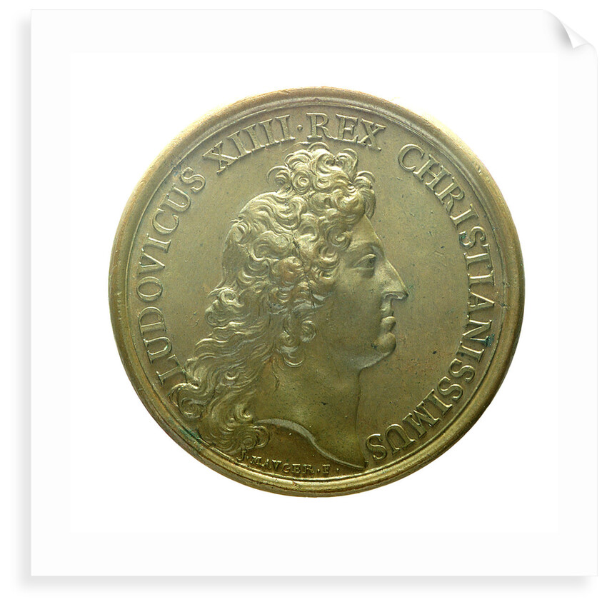 Medal commemorating the alliance of France and Holland, 1666; obverse by J. Mauger