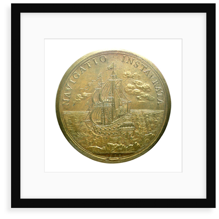 Medal commemorating the strengthened navy; reverse by J. Mauger