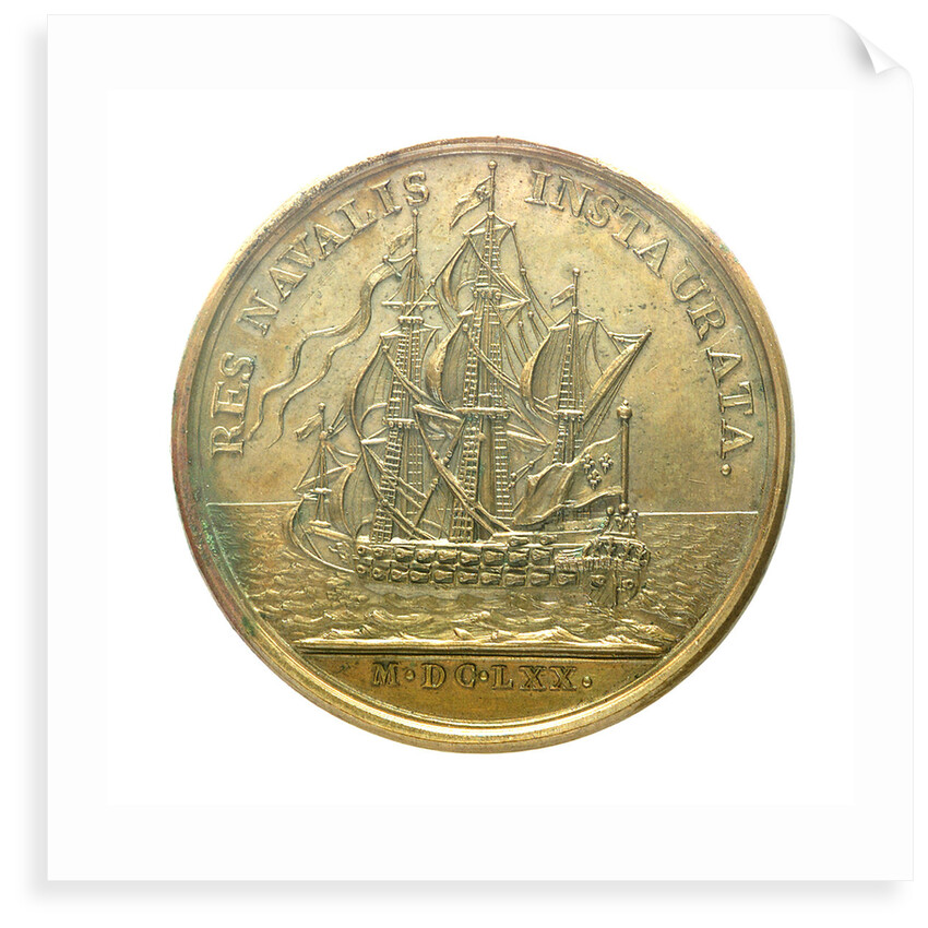 Medal commemorating the prepared naval forces; reverse by J. Mauger