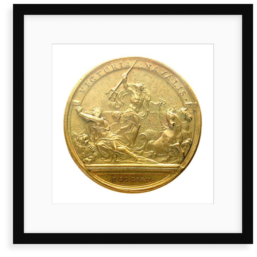 Medal commemorating the Battle of Solebay, 1672; reverse by J. Mauger