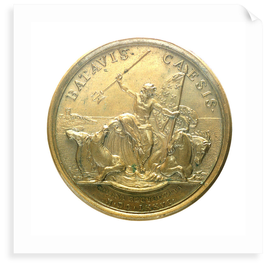 Medal commemorating the recapture of Cayenne, 1676; reverse by J. Mauger