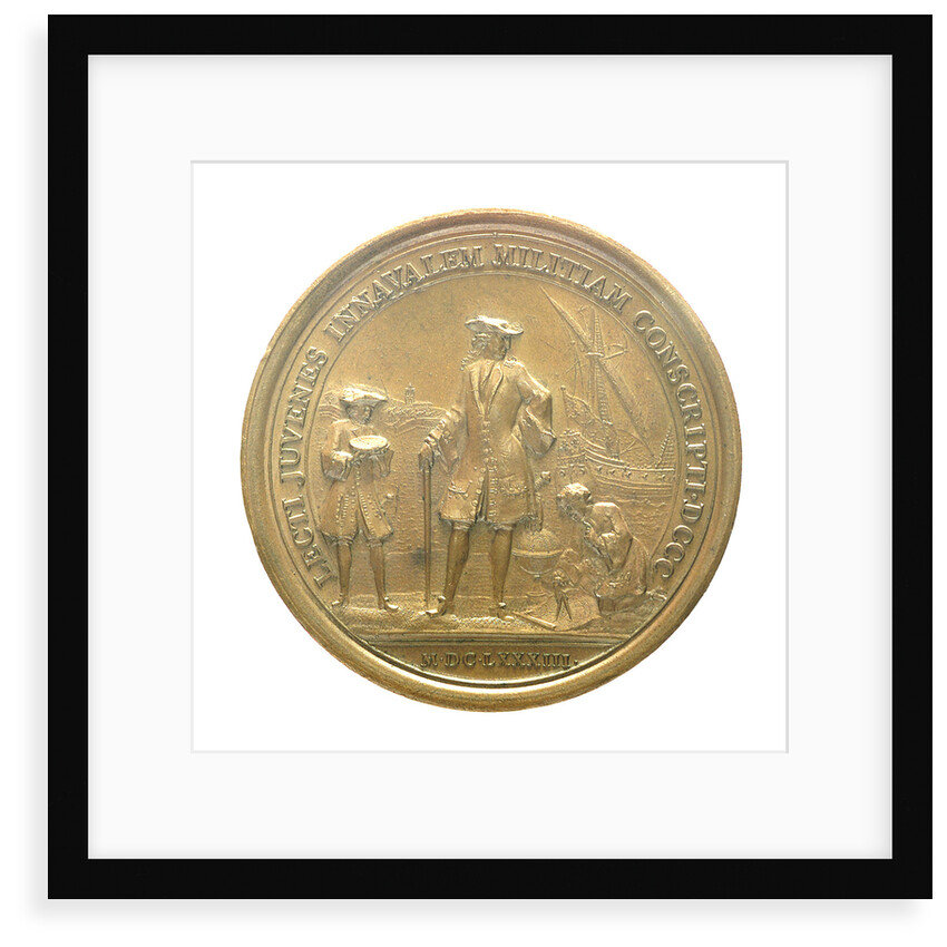 Medal commemorating eight hundred naval cadets enrolled for service in the war navy; reverse by L.I.