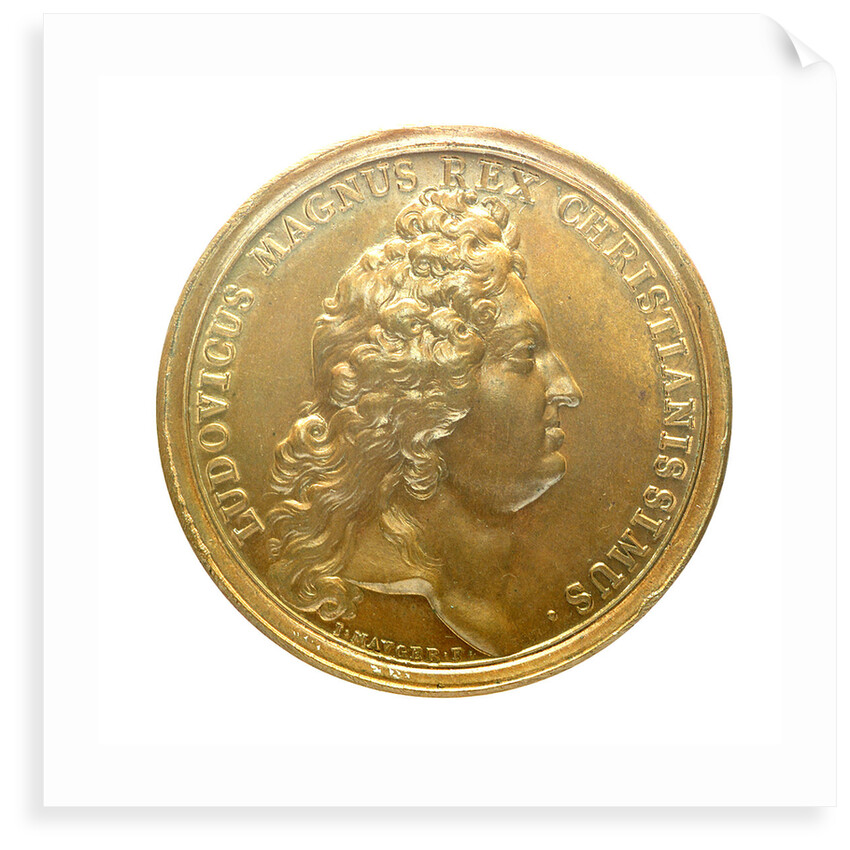 Medal commemorating the bombardment of Genoa, 1684; obverse by J. Mauger