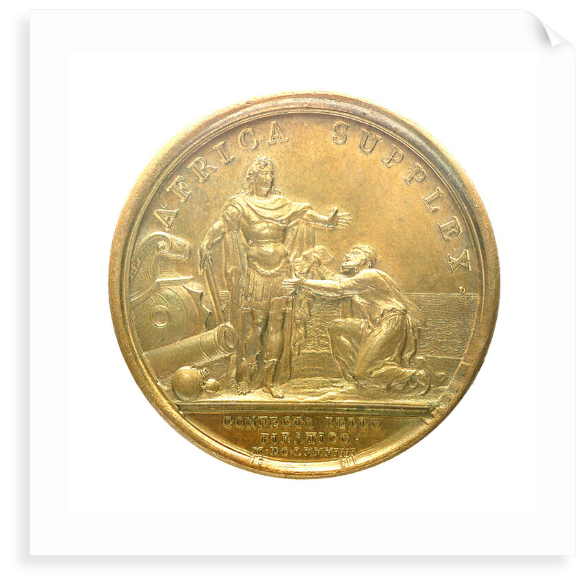 Medal commemorating the Peace with Algiers, 1684; reverse by J. Mauger