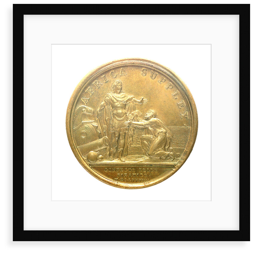 Medal commemorating the Peace with Algiers, 1684; reverse by J. Mauger