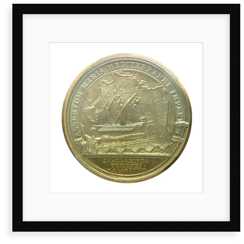 Medal commemorating forty galleys being equipped at Marseilles; reverse by J. Mauger