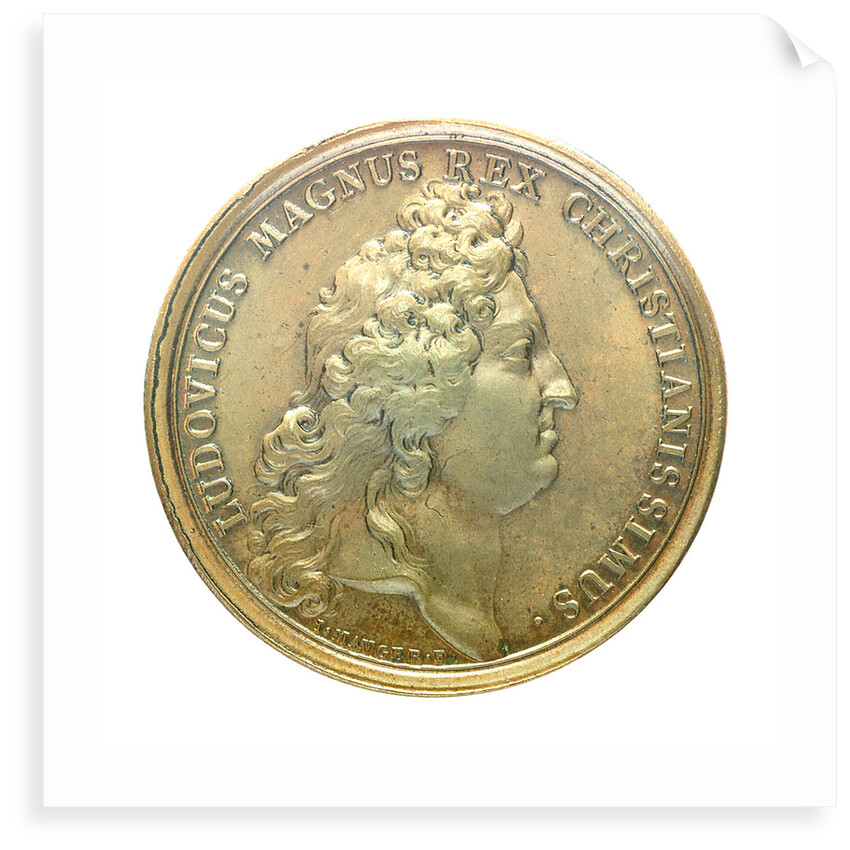 Medal commemorating the action off Beachy Head, 1690; obverse by J. Mauger