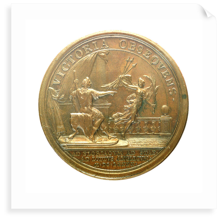 Medal commemorating the action off Beachy Head, 1690; reverse by J. Mauger