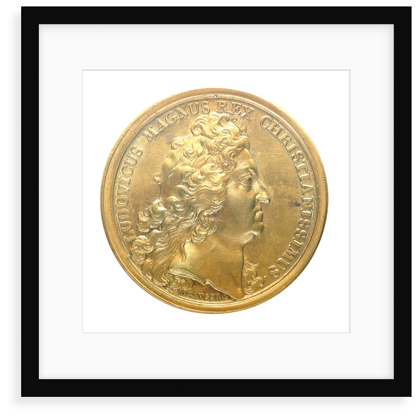Medal commemorating the capture of Rosas, 1693; obverse by J. Mauger