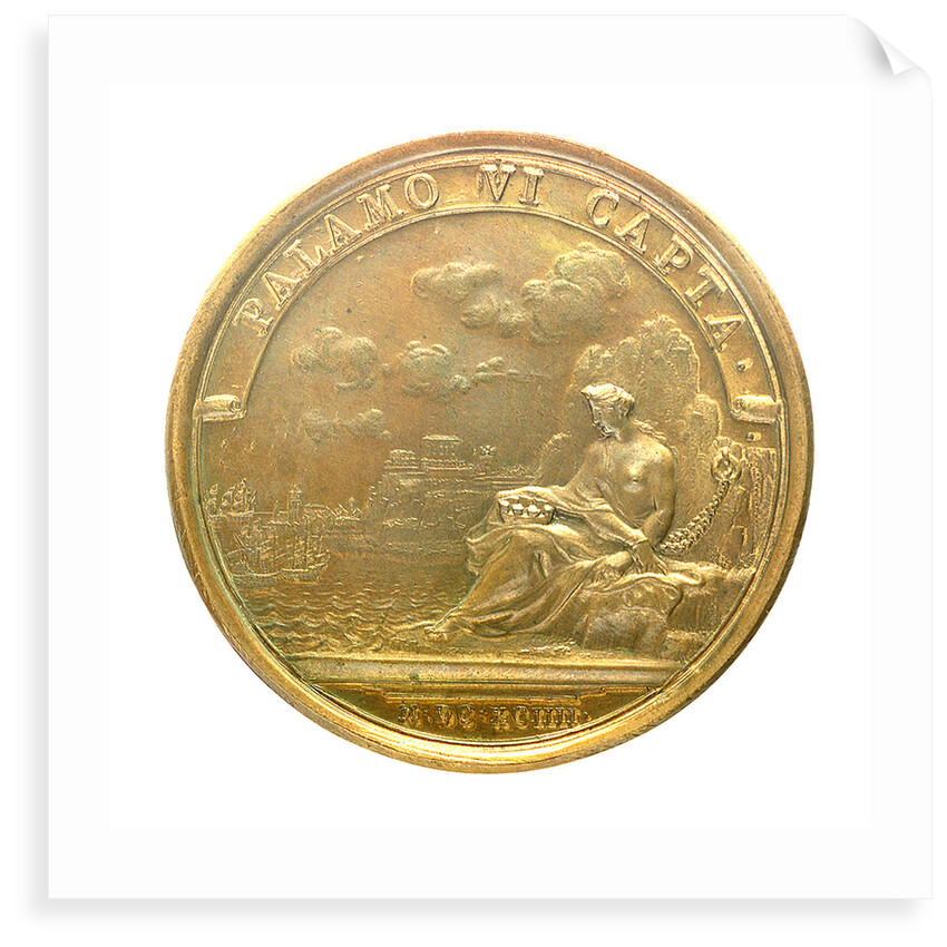 Medal commemorating the capture of Palamos, 1694; reverse by J. Mauger