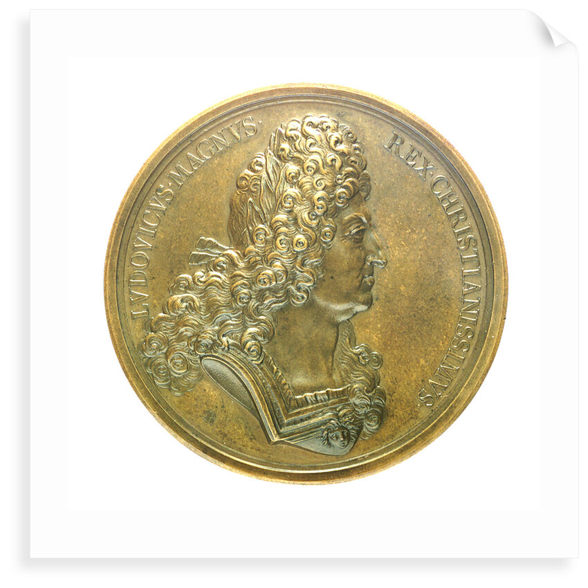 Medal commemorating the Expedition to Brest, 1694; obverse by H. Roussel