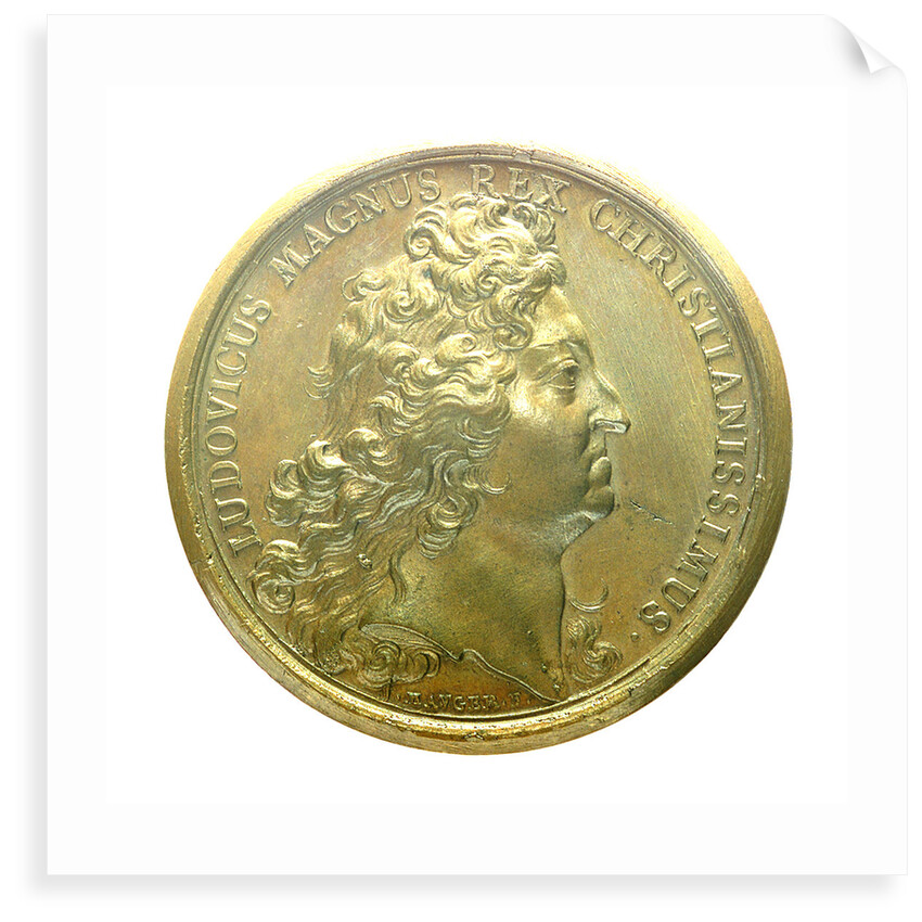 Medal commemorating the Expedition to Brest, 1694; obverse by J. Mauger