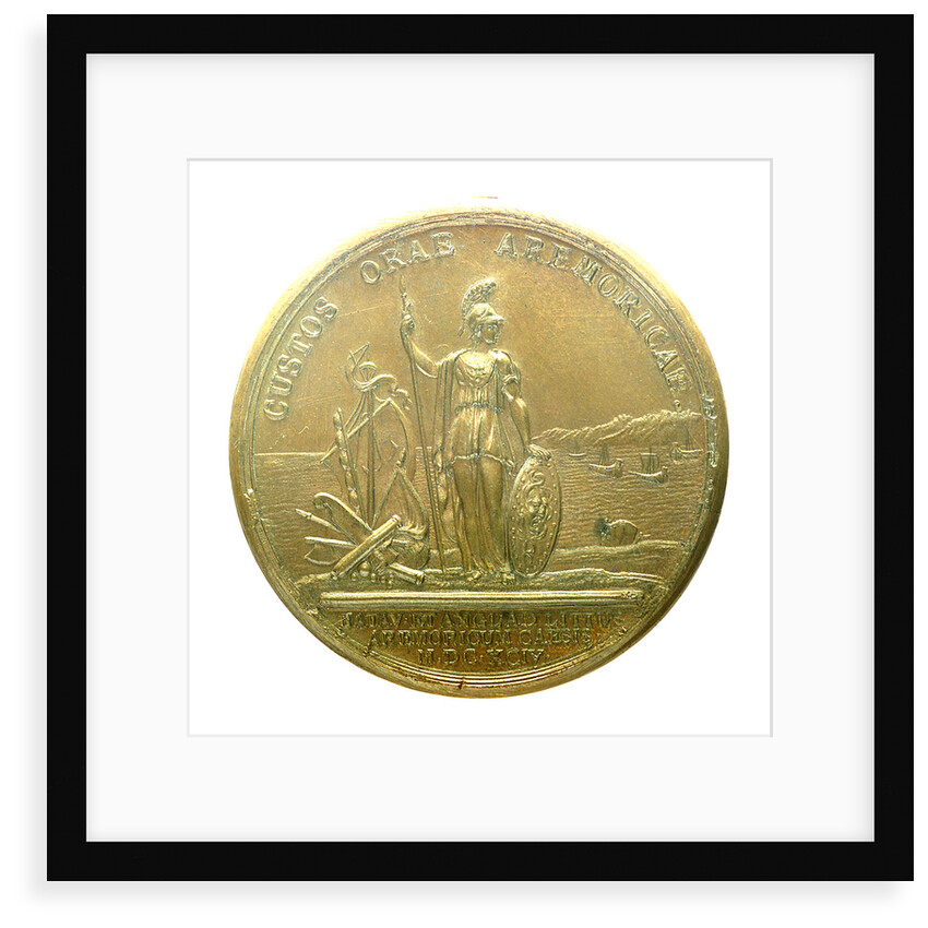 Medal commemorating the Expedition to Brest, 1694; reverse by J. Mauger