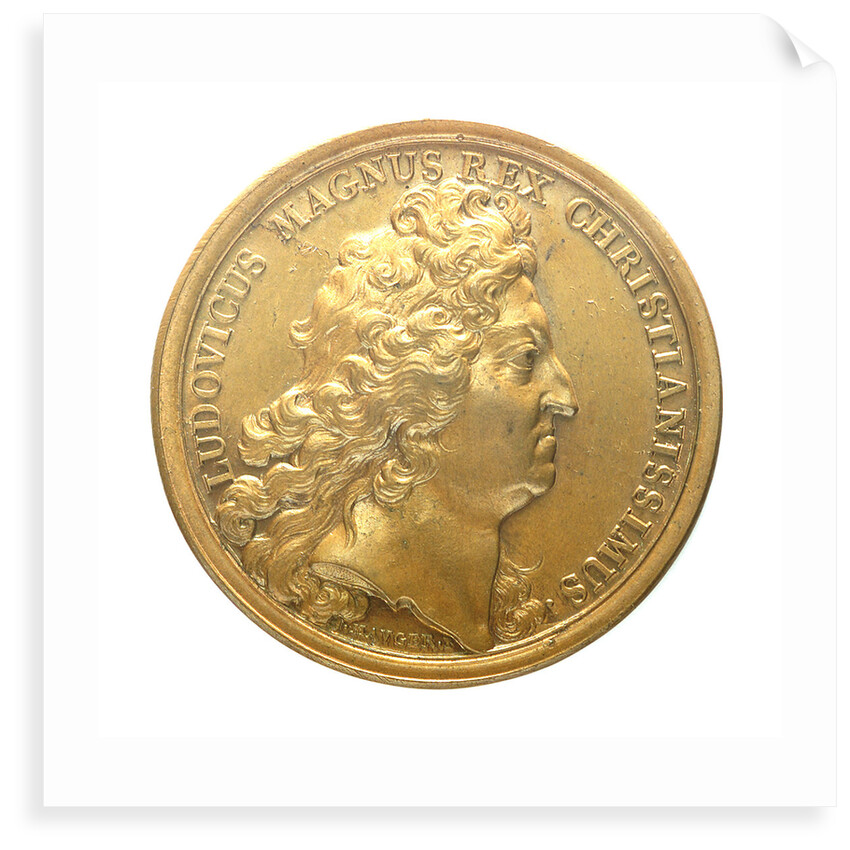 Medal commemorating Admiral Jean Bart recapturing the corn fleet, 1694; obverse by J. Mauger