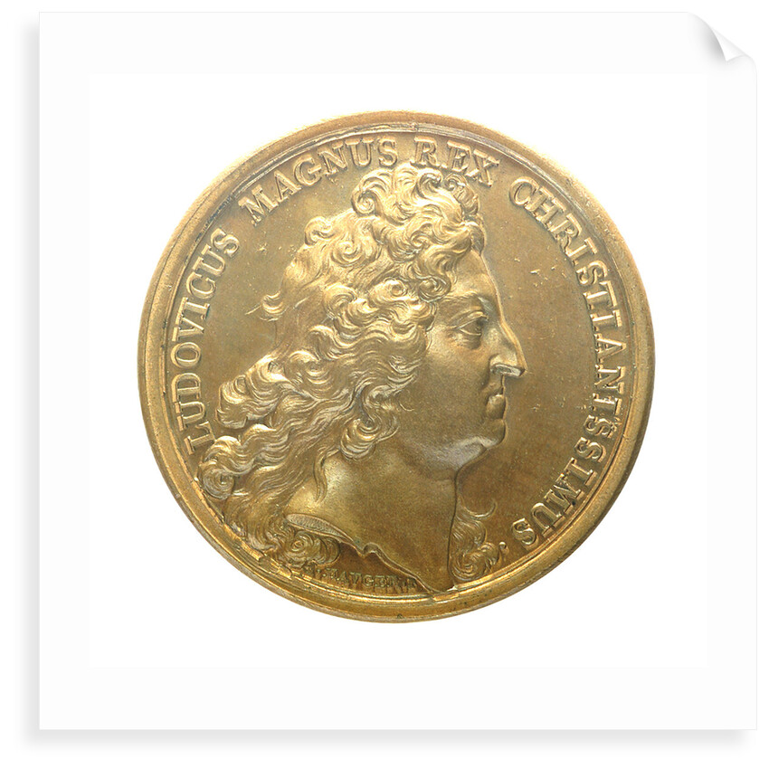 Medal commemorating the bombardment of Dunkirk, 1695; obverse by J. Mauger