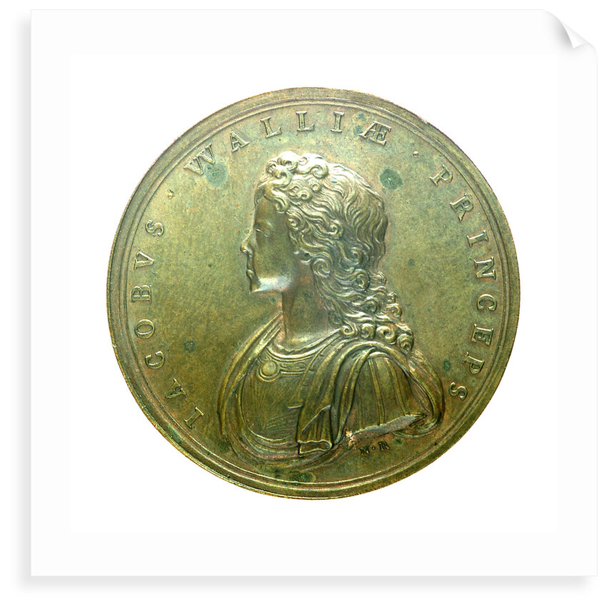 Medal commemorating James, Prince of Wales; obverse by N. Roettier