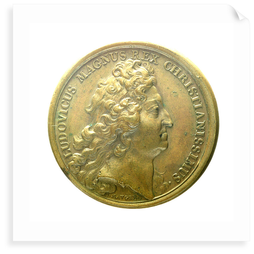 Medal commemorating the capture of Barcelona, 1697; obverse by J. Mauger