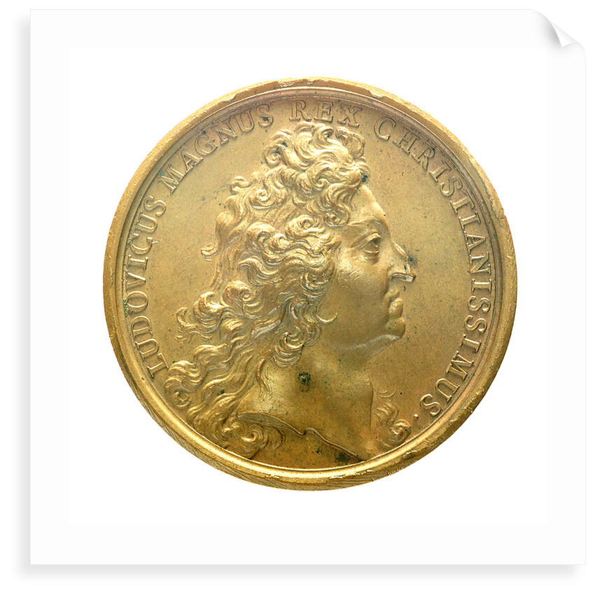 Medal commemorating the action off Malaga, 1704; obverse by J.A. Meisonie