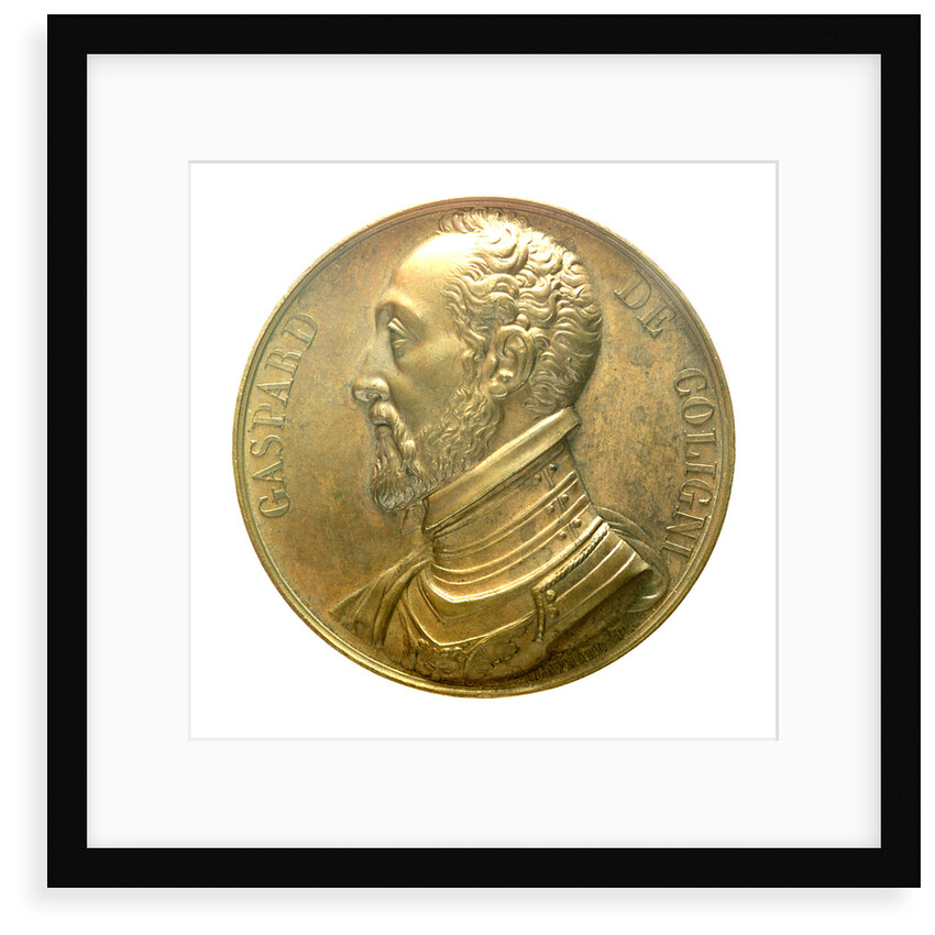 Medal commemorating Admiral Gaspard de Coligny (1516-1572); obverse by R. Gayrard